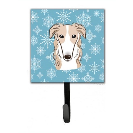 Carolines Treasures Snowflake Borzoi Leash and Key Holder BB1662SH4