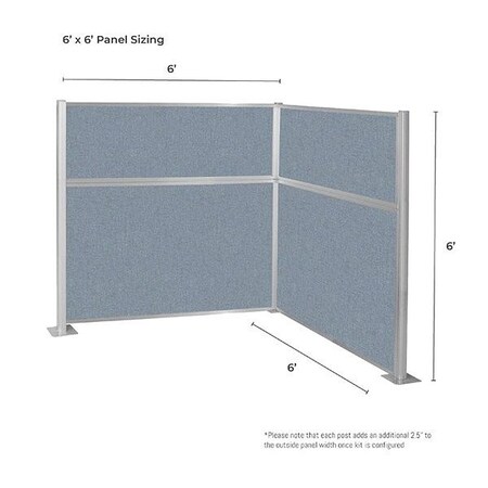 Versare Cubicle Wall, 72 in. H, Sand, Fabric HPKL-66-S-SND-FL