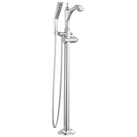 Delta Dorval Single Handle Floor Mount Tub Filler Trim - Less Handle T4756-LHP-FL