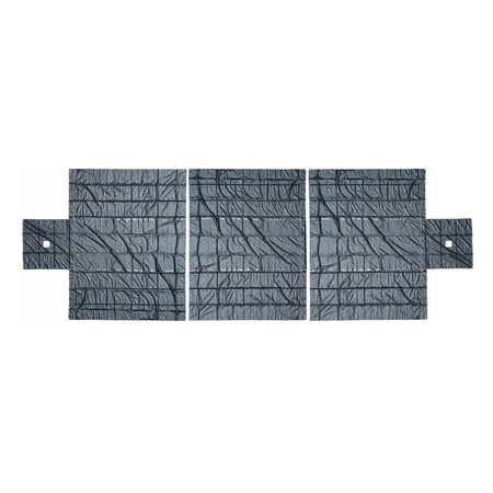 Mytee Products Flatbed Heavy Duty 18oz Vinyl 3 Pc Waterproof Lumber Tarp (8 ft Drop) - Black 3PCLT