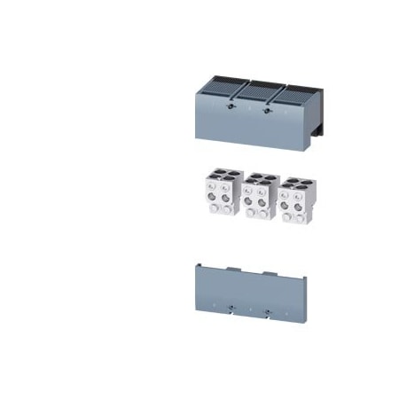 Siemens circular conduc. terminal TA4.3 4 x 4/0500 kcmil with aux. conductor 3VA9673-0JC43