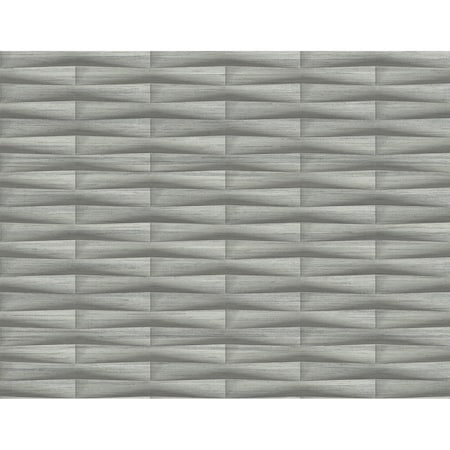 A-Street Prints Gator Slate Geometric Stripe Wallpaper 2988-70007