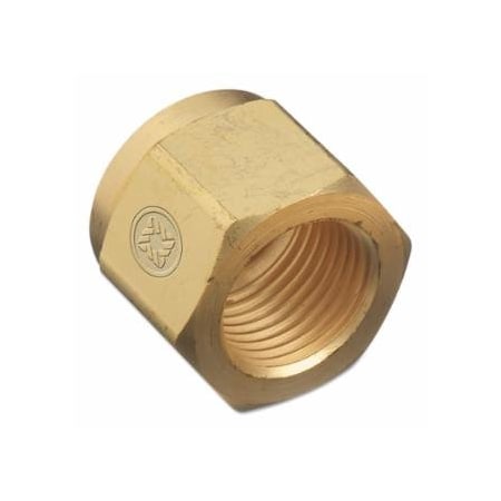 Western Enterprises Regulator Inlet Nut, Nitrous Oxide, Brass, CGA-326 312-13-2