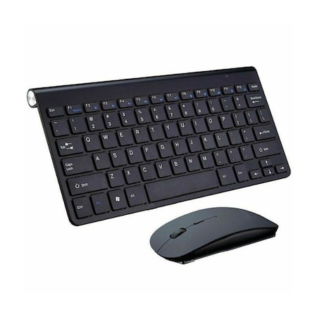 Sanoxy Mini Wireless Keyboard And Mouse Set 2.4G Compatible with Mac Apple PC Computer Black SNX-Mini-KYB-MS-ST-BLK