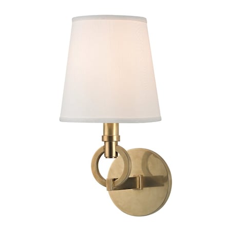 Hudson Valley Lighting Malibu 1 Light Wall Sconce 6.5 In. Aged Brass 611-AGB
