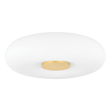 Mitzi Imani 1 Light Flush Mount 30 In. Aged Brass H789501-AGB