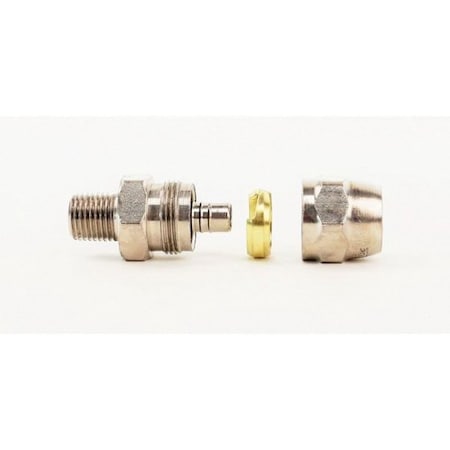 Devilbiss P-HC-4527 Reusable Straight Hose Connector, 1/4 in FNPS 240032