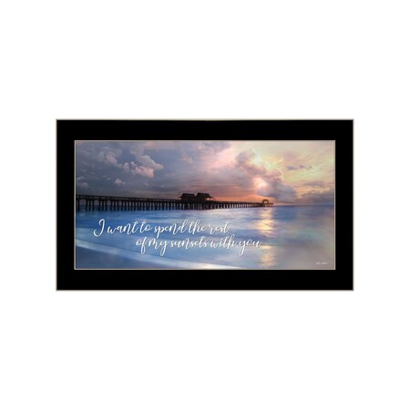 Homeroots Rest of My Sunsets Black Framed Print Wall Art 529998