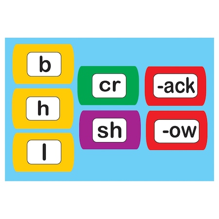 Ashley Productions Die-Cut Magnetic Foam Word Chunking, 100 Pieces 40007