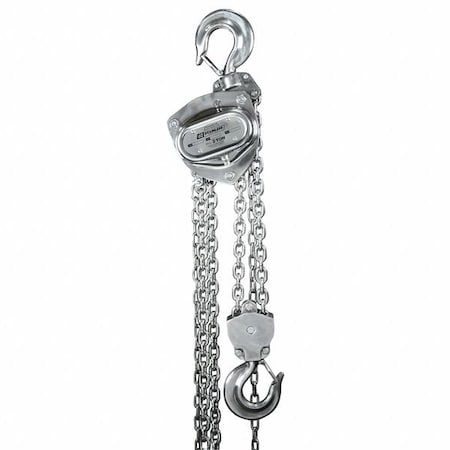 Oz Lifting Products Manual Chain Hoist, 40 ft Chain L, Silver OZSS020-40CH