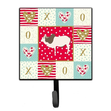 Carolines Treasures 4.25 x 1 x 7 in. Malvi Cow Love Leash or Key Holder CK5257SH4