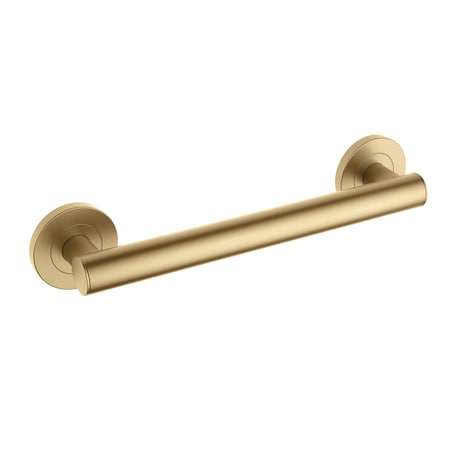 Kibi Bathroom Safety 12 In L, 1.25 In Dia., Stainless Steel Shower Grab Bar, Concealed Screws KGB1112BB