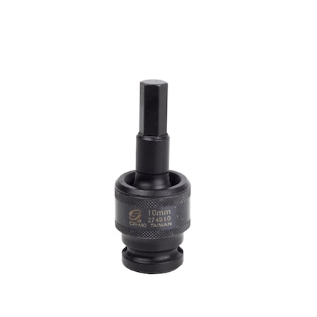 Sunex 1/2 in Drive 10Mm Universal Hex Bit Driver Impact Socket 274910