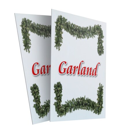 Signmission Garland, Plastic Signs Only 24 Inch x 36 Inch, Corrugated Plastic, 2PK CSB-2436-2PACK-Garland