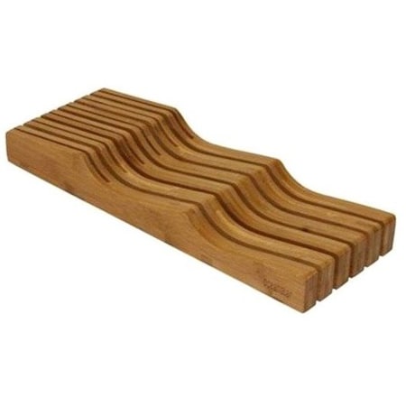 Oceanstar KB1354 Oceanstar In-Drawer Bamboo Knife Organizer KB1354