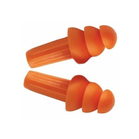 Jackson Safety H20 Reusable Earplugs, TPE, Orange, Uncorded, 100PK 138-67220