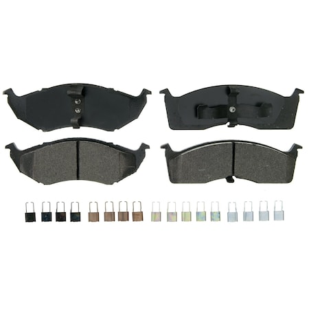 Wagner Brake QuickStop Front Disc Brake Pad Set Semi-Metallic,  ZX591