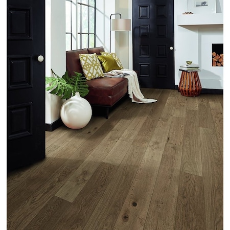 Healthier Choice Flooring Flooring Plank, 1-1/2 to 6 ft L, 6-1/2 in W, Micro Bevel Edge, White Oak, 10PK HCE707A06