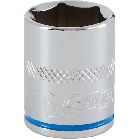 Channellock 3/8'' Drive 16 mm 6-Point Shallow Metric Socket 302722