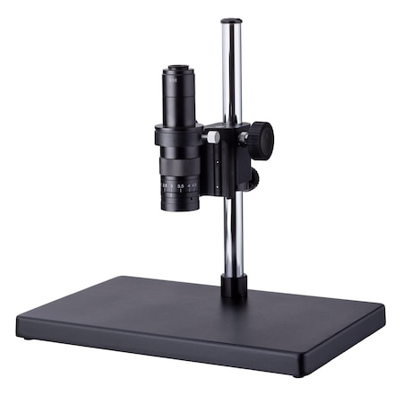 Amscope Zoom-Industrial Inspection Monocular Stero Microscope 0.7X-4.5X on Pillar Stand w/C-mount H600