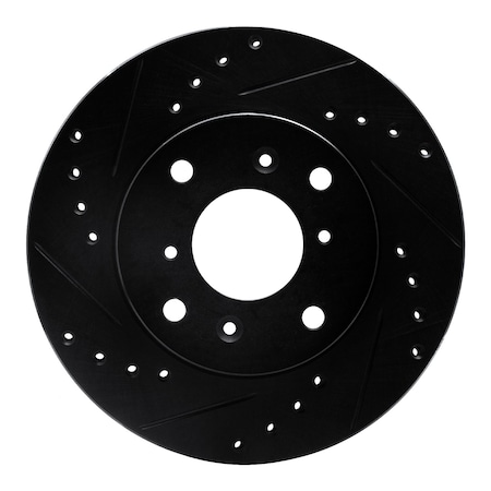 Dynamic Friction Co DFC Brake Rotor - Drilled and Slotted - Black 633-59023L