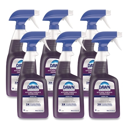 Dawn Professional Cleaners & Detergents, 32 oz Trigger Spray Bottle, Liquid, 6 PK 07308