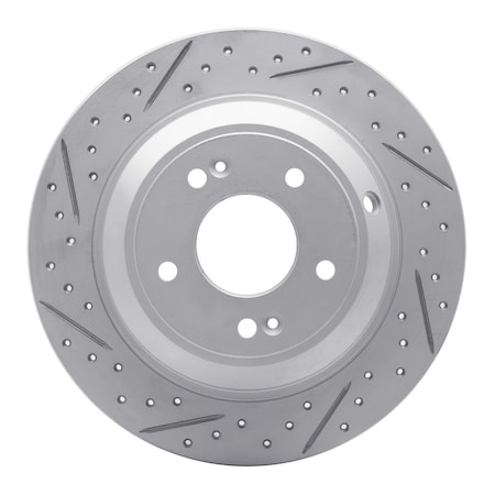 Dynamic Friction Co DFC Geoperformance Rotor - Drilled and Slotted 830-21041L