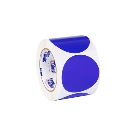 Bubblefast 3'' Dark Blue Inventory Circle Labels BFDL614B