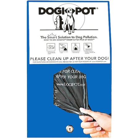 Dogipot Pet Waste Station, Powder-Coated 1002HP-BLUE-4