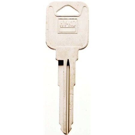 Hy-Ko Automotive Key Blank, Brass, Nickel, For: Mazda Vehicle Locks, MZ19 Key Number 11010MZ19