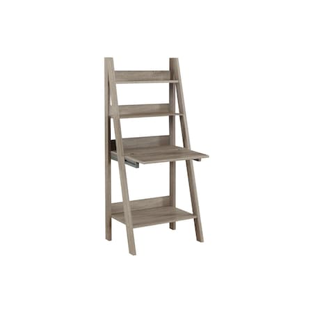 Homeroots 26" Taupe Wood Ladder Desk 333348