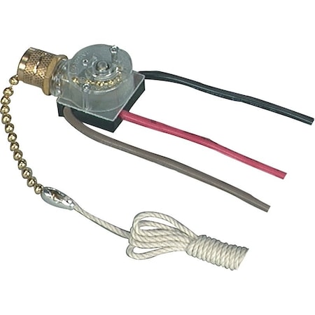 Eaton Wiring Devices Canopy Switch with Bell End, Lead Wire Terminal, 3/6 A, 125/250 V BP460-SP-L