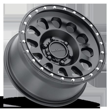 Method Race Wheels MR315, 16X8, 0MM OFFSET, 6X5.5, 106.25MM CENTERBORE, MATTE BLACK MR31568060500