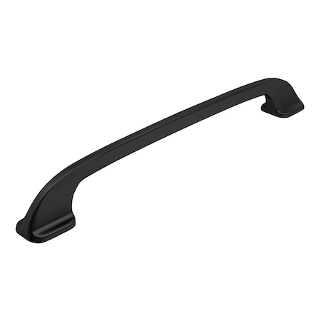 Richelieu 7 9/16-inch (192 mm) Center to Center Matte Black Contemporary Cabinet Pull BP7350192900