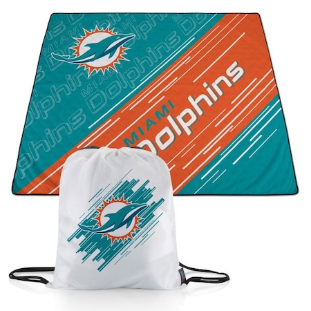 Picnic Time Family Of Brands NFL Miami Dolphins - Impresa Picnic Blanket 819-01-999-176-2