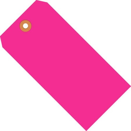 Partners Brand Shipping Tags, 13 Pt., 2 3/4" x 1 3/8", Fluorescent Pink, PK1000 G12011E