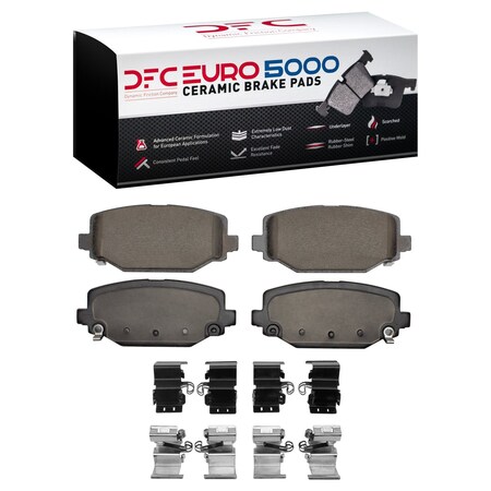 Dfc 5000 Euro Ceramic Disc Brake Pad Set,  1600-1596-01