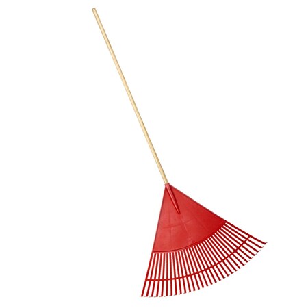 Corona Tools Wide Poly Leaf Rake, 30 in. Head, 30 Tines, Wood Handle RK 25030