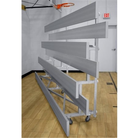 Gared Sports Four Row Low Rise Tip-N-Roll Spectator Bleacher Plank, 7 ft. TRB0408LR