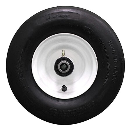 Antego 13 x 6.5-6 in Lawn Mower Tire & Wheel, 4 Ply, Smooth, White, 2 PK A6451210110804136506