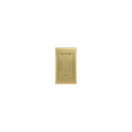 Hubbell 15in x 8.75in, Brass Powder Painted, Die-Cast Aluminum, Rectangular, Surface, Cover without 2GAFBCVRBRS