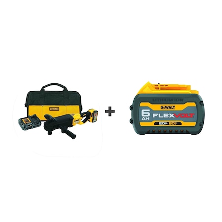 Dewalt Cordless Right Angle Drill Kit, 60V DC DCD471X1 / DCB606