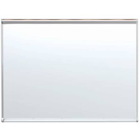 Aarco Porcelain Enamel on Steel Markerboard w/ 1'' Map Rail, 36''Hx48''W WDS3648M