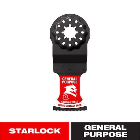 Diablo 1-1/4in. AMPED Demo Demon Starlock Carbide Teeth Oscillating Blade for General Purpose Cuts DOS125CGP