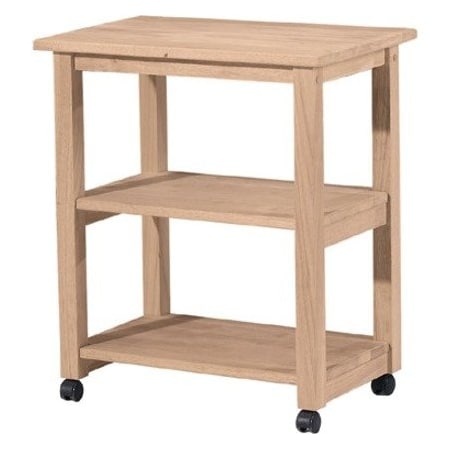 International Concepts Microwave Cart, Unfinished 185