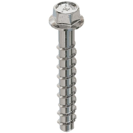 Simpson Strong-Tie Titen HD Heavy-Duty Screw Anchor, 3/8 in Dia, 3 in L, Carbon Steel, Zinc Plated THD37300HC30