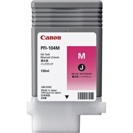 Canon PFI104M Dye Magenta Ink Tank 130ml 3631B001