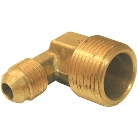 Westlake Pipe & Fittings 3/8'' MFLx1/2'' MPT 90 Deg. Flare Brass Elbow, 1/4 Bend 17-4933