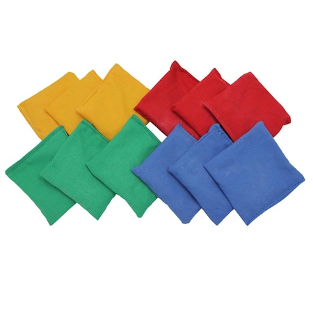 Dick Martin Sports 4 x 4 in. Bean Bags Nylon Cover Plastic Bead Filling, 24PK MASBB44-2