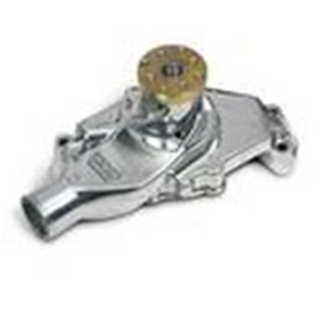 Weiand Action Plus Aluminum SBC Short Water Pump, Polished Finish 9208P